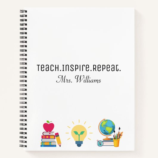 Carnet Enseigner Inspirer Répéter, Appréciation de l'ense (Devant)