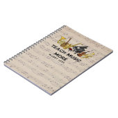 Carnet Enseigner la musique plus s'inquiéter moins profes (Côté gauche)