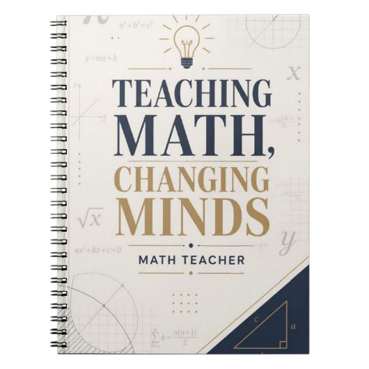 Carnet Enseigner les maths change les esprits enseignant (Devant)