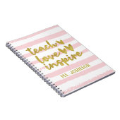 Carnet Enseigner l'inspiration d'amour | Brousses de gran (Côté Droit)