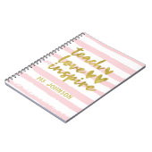 Carnet Enseigner l'inspiration d'amour | Brousses de gran (Côté gauche)