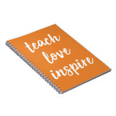 Carnet Enseignez l'amour inspirent | expression inspirée (Côté Droit)