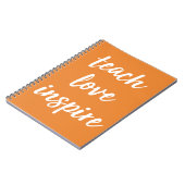 Carnet Enseignez l'amour inspirent | expression inspirée (Côté gauche)