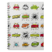 Carnet Ensemble abstrait d'objets pop art sur un dossier (Devant)