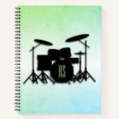 Carnet Ensemble de batterie Monogram Green (Devant)