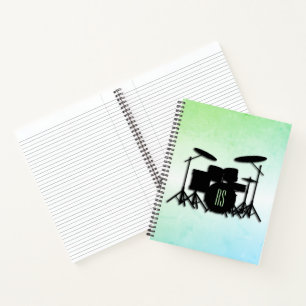 Carnet Ensemble de batterie Monogram Green