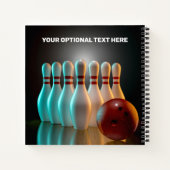 Carnet Ensemble de dessous de verre de frappes de Bowling (Dos)