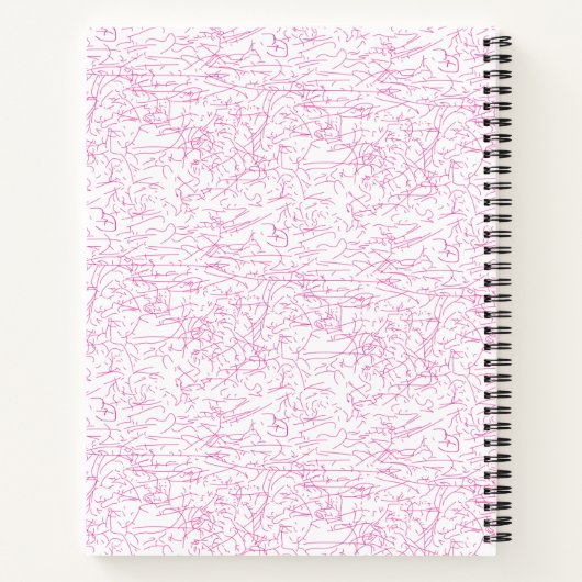 Carnet Ensemble de dossiers abstraits roses pour le burea (Dos)