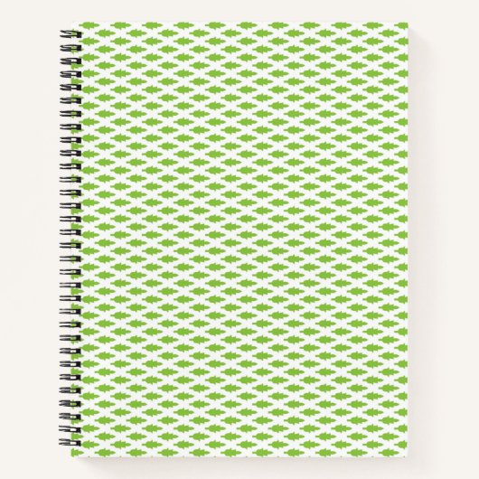 Carnet Ensemble de dossiers verts botaniques (Devant)