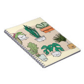 Carnet Ensemble de plantes de maison mignons dans des pot (Côté Droit)