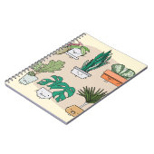 Carnet Ensemble de plantes de maison mignons dans des pot (Côté gauche)