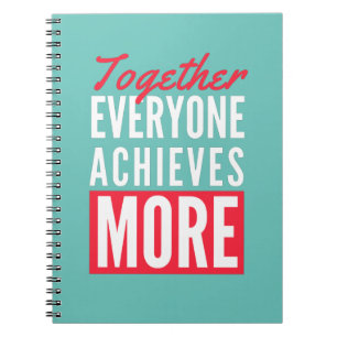 Carnet Ensemble Tout Le Monde Atteint Plus De Bureau De T