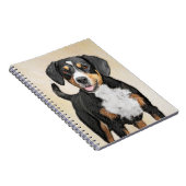 Carnet Entlebucher Mountain Dog Peinture - Art original (Côté Droit)
