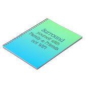 Carnet Entourer le message Good Vibes (Côté gauche)
