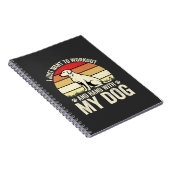 Carnet Entraînement avec mon chien Sunset Rétro (Côté Droit)