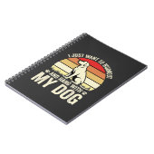 Carnet Entraînement avec mon chien Sunset Rétro (Côté gauche)