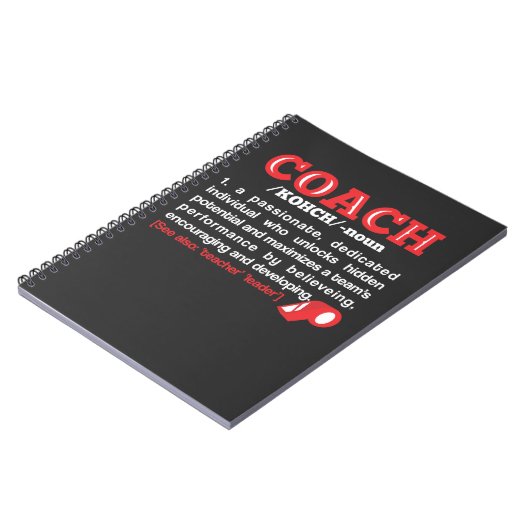 Carnet Entraînement drôle d'équipe de définition (Côté gauche)