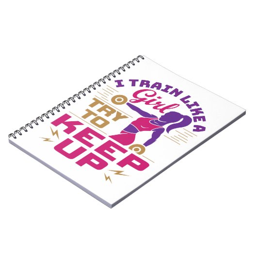 Carnet Entraînement féminin Train d'haltérophilie comme u (Côté gauche)