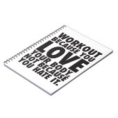 Carnet Entraînement Parce Que Vous Aimez Votre Corps - Mo (Côté gauche)