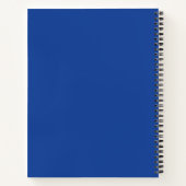 Carnet Entraîneur bleu royal et blanc (Dos)