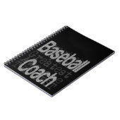 Carnet Entraîneur De Baseball Extraordinaire (Côté gauche)