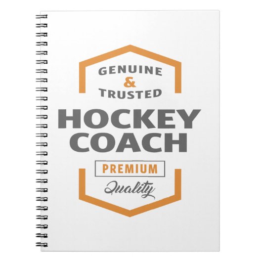 Carnet Entraîneur de hockey (Devant)