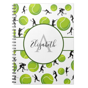 Carnet Entraîneur du joueur de tennis Personnalisé Ajoute