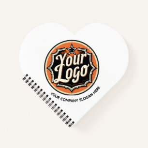 Carnet Entreprise de logo et de texte personnalisé simple