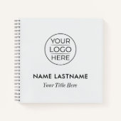 Carnet Entreprise de Logo Moderne (Devant)