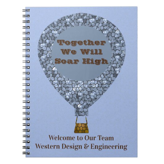 Carnet Entreprise de montgolfière de bienvenue pour les n (Devant)