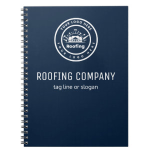 Carnet Entreprise de toiture Services de logo personnal
