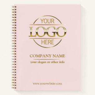 Carnet Entreprise Entreprise Logo rose promotionnel