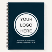 Carnet Entreprise Logo d'entreprise Marine moderne Blue M (Devant)