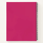 Carnet Entreprise simple rose chaud (Dos)