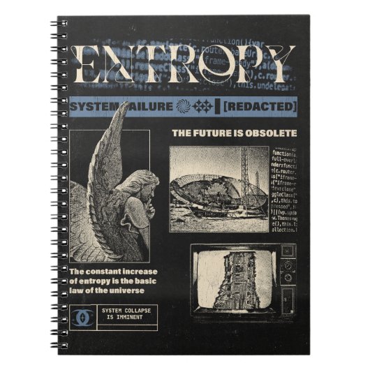 Carnet Entropie - Conception Brutaliste (Devant)