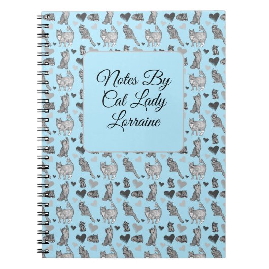 Carnet Enveloppe cadeau chat et chaton mignonne (Devant)