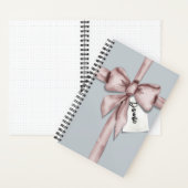 Carnet Enveloppé dans un arc rose (À l'intérieur)