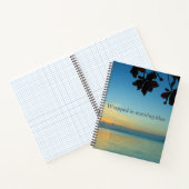 Carnet Enveloppé de bleu matinée, nature côtière  (Intérieur)
