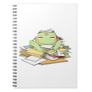 Carnet Envoyez de l'aide Grenouille Enfouie sous la Paper