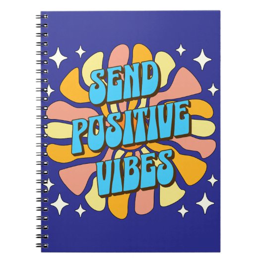 Carnet Envoyez des vibrations positives (Devant)