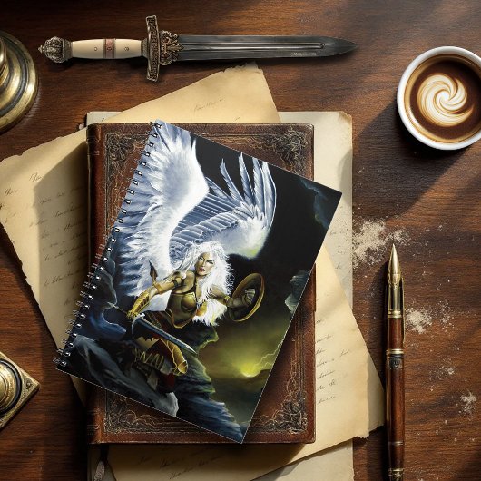 Carnet Épée d'ange guerrier de fantasy féroce