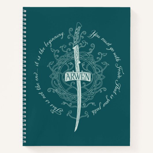 Carnet Épée elfique ARWEN™ Citation (Devant)