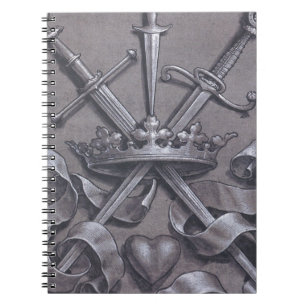 Carnet Épées couronne et coeur