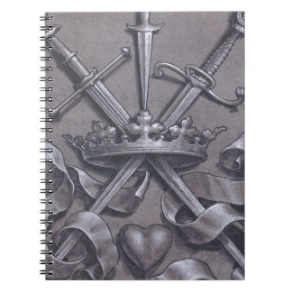 Carnet Épées couronne et coeur
