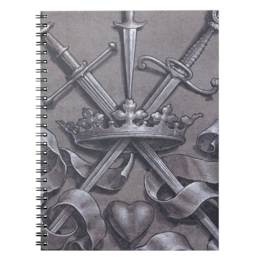 Carnet Épées couronne et coeur (Devant)