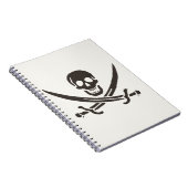 Carnet Épées de crâne d'obsidienne Drapeau de pirate de C (Côté Droit)