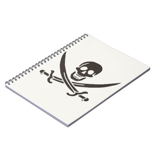 Carnet Épées de crâne d'obsidienne Drapeau de pirate de C (Côté gauche)