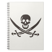 Carnet Épées de crâne d'obsidienne Drapeau de pirate de C (Devant)