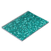 Carnet Épercées turquoise : Bright Close Up Foundation (Côté gauche)