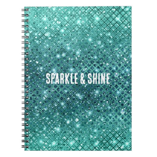 Carnet Éperche verte Turquoise Aqua (Devant)